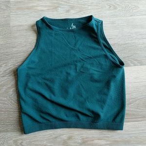 Green Free People crop top